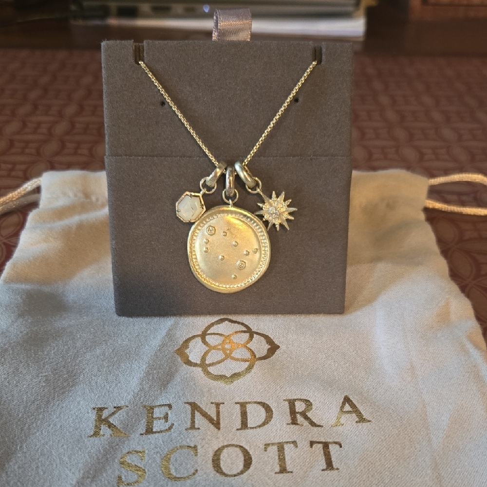 Kendra Scott Gemini Charm Adjustable Necklace in Gold - Picture 2 of 4